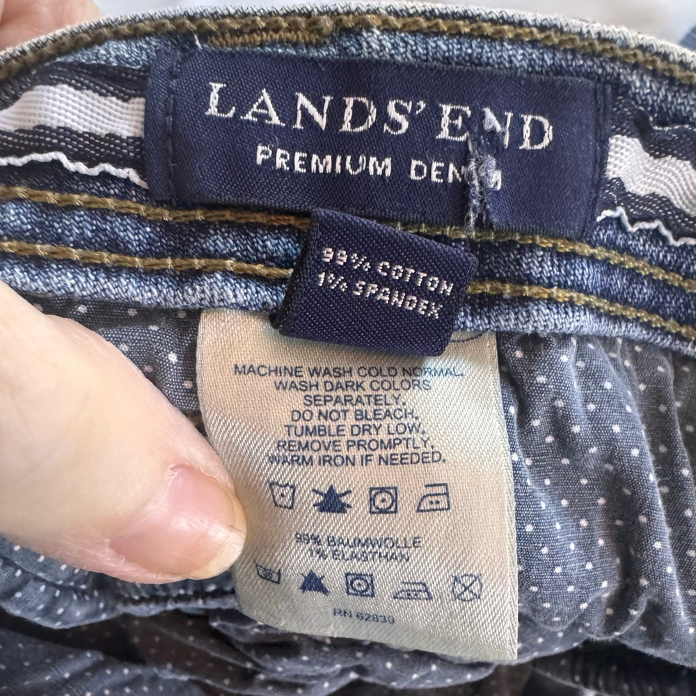 Women's Lands' End Blue Denim Pencil Skirt 22W - Picture 6 of 7